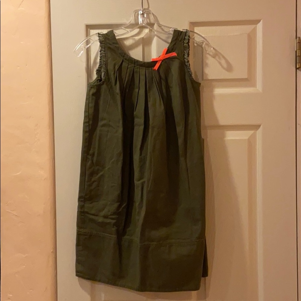 olive green dress•crewcuts